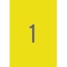 Apli Permanent Yellow Labels 210,0 x 297,0mm 20 Sheets