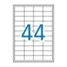 Apli Pacote de 4.400 Etiquetas Retangulares 48,5x25,4mm - 100 Folhas para 44 Etiquetas - Adesivo Permanente - Bordas Retas