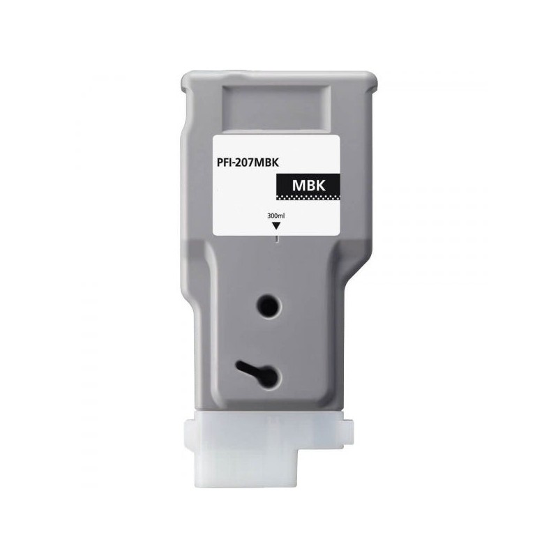 Canon PFI207 Negro Mate Cartucho de Tinta Pigmentada Generico - Reemplaza PFI207MBK/8788B001