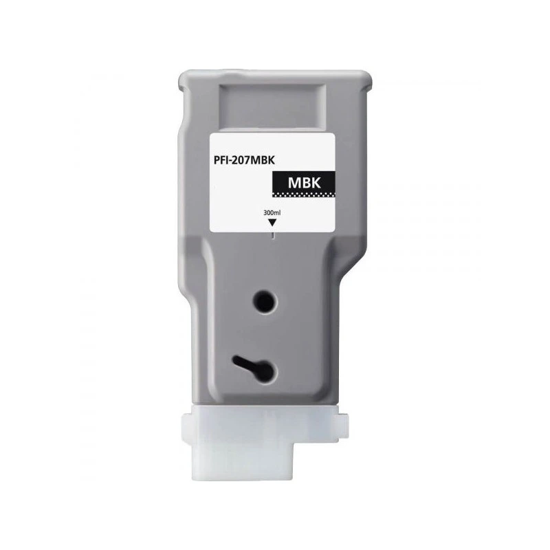 Canon PFI207 Negro Mate Cartucho de Tinta Pigmentada Generico - Reemplaza PFI207MBK/8788B001