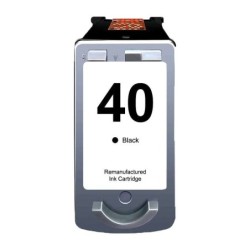 Canon PG40/PG50/PG37 Black Remanufactured Ink Cartridge - Shows Ink Level - Replaces 0615B001/0615B042/0616B001/2145B001