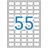 Apli Pack de 5 500 étiquettes rectangulaires 36,8 x 23,8 mm - 100 feuilles pour 55 étiquettes - Adhésif amovible - Bords