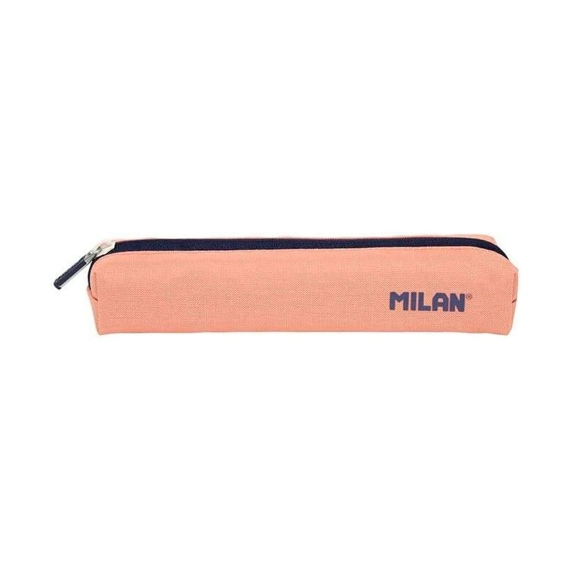 Milan Serie 1918 Estuche Mini Redondo - Tejido Resistente a las Roturas y Rasgaduras - Medidas 20,5x4,5x5cm - Color Rosa
