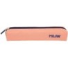 Milan Serie 1918 Mini Round Pencil Case - Fabric Resistant to Breaks and Tears - Measurements 20,5x4,5x5cm - Color Pink