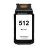 Canon PG512/PG510 Black Remanufactured Ink Cartridge - Shows Ink Level - Replaces 2969B001/2970B001