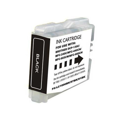 Tinteiro Brother Compatível LC-970BK/LC-1000BK Preto (36 ml)