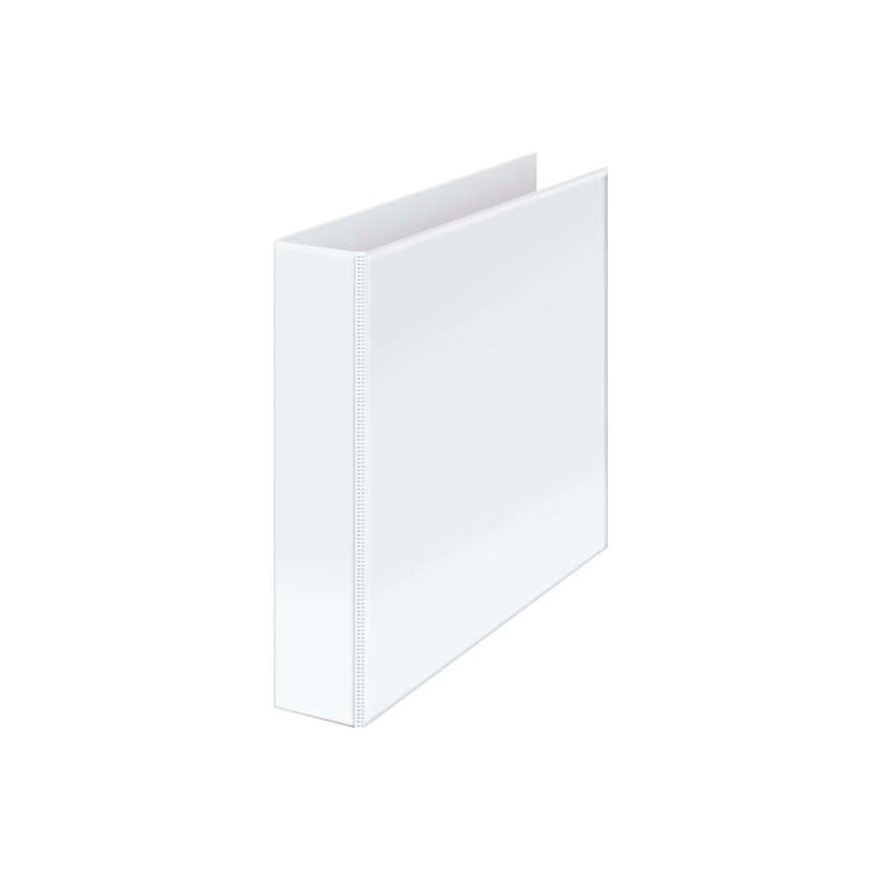 Dohe Kangourou Classeur Basic A4 - 4 Anneaux Mixtes 55mm - Sachet sur Dos et Couverture - Carton Ligné - Coloris Blanc