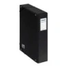 Dohe Project Box Lomo 7cm - Cardboard Lined with Printed and Laminated Paper - Closure with Rubber Bands - Black Color