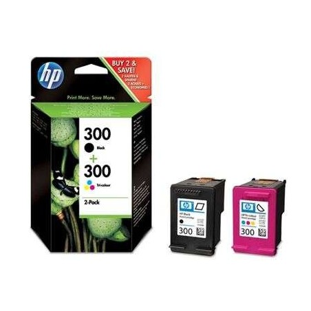 HP 300/901 Negro + Color Pack de 2 Cartuchos de Tinta Originales - CN637EE/SD519AE