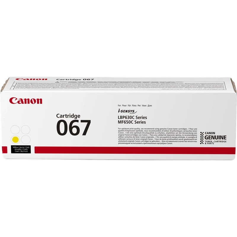 Canon 067 Amarillo Cartucho de Toner Original - 5099C002