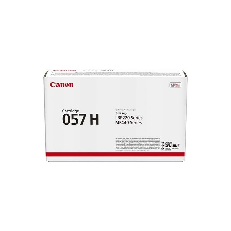 Canon 057H Preto Cartucho de Toner Original - 3010C002/3010C004