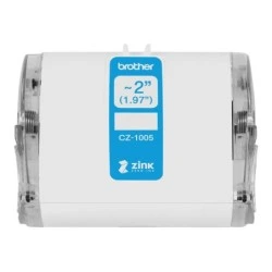 Brother CZ1005 Original Custom Size Label Roll - Width 50mm x 5 metres - Zero Ink