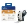 Brother DK11221 - Étiquettes carrées prédécoupées originales - 23x23 mm - 1000 unités - Texte noir sur fond blanc
