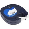 Dymo LetraTag S0721610/S0721660 Cinta de Etiquetas Generica para Rotuladora - Texto negro sobre fondo blanco - Ancho 12mm x 4