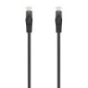 Aisens Câble Réseau Patch Cord RJ45 LSZH Cat.6A 500 MHZ UTP AWG24 - 1m - Sans Halogène - 10 Gigabit/s - Couleur Noir