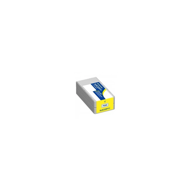 Epson SJIC22P Amarillo Cartucho de Tinta Pigmentada Generico - Reemplaza C33S020604/SJIC22P(Y)