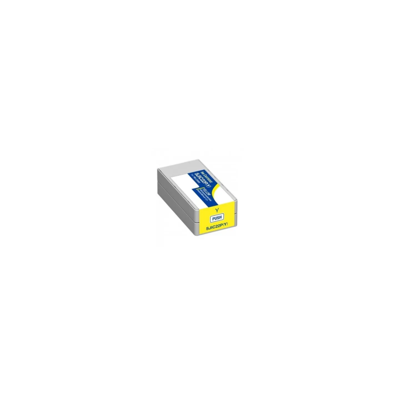 Epson SJIC22P Yellow Compatible Pigment Ink Cartridge - Replaces C33S020604/SJIC22P(Y)