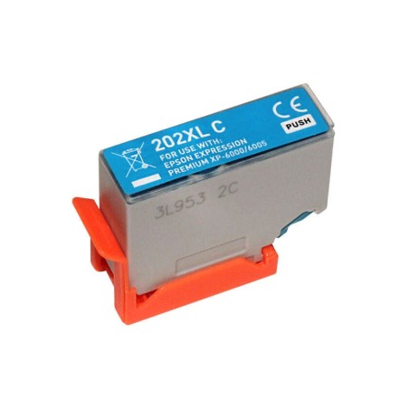 Epson 202XL Cyan Compatible Ink Cartridge - Replaces C13T02H24010/C13T02F24010