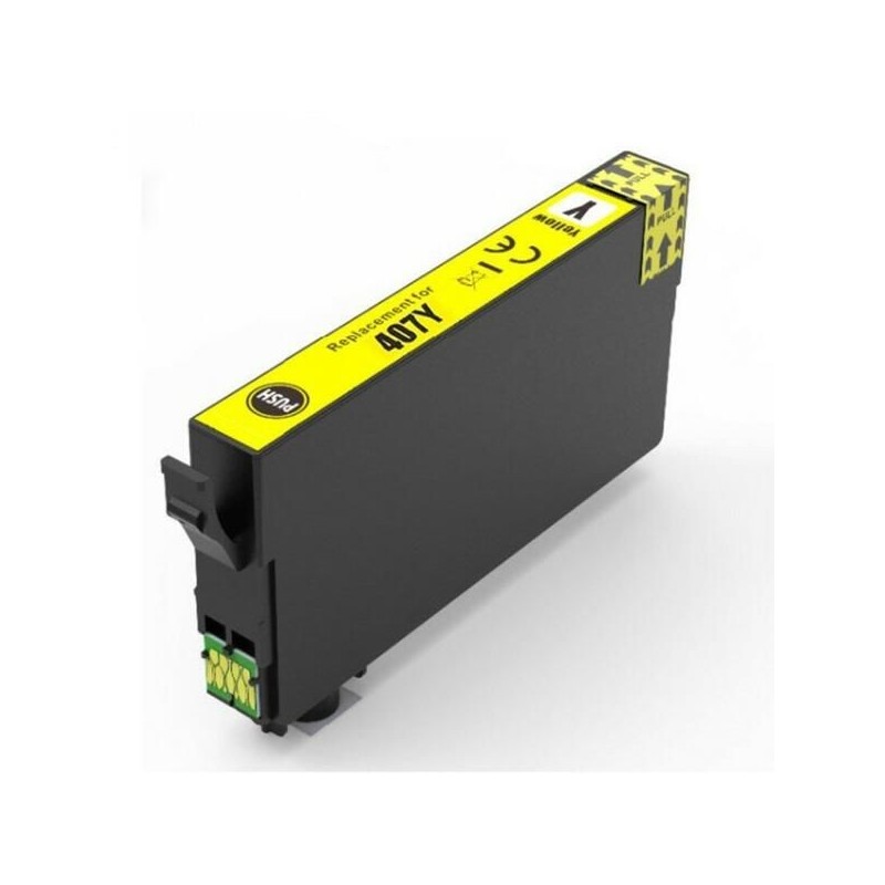 Epson 407 Tinteiro Amarelo Genérico - Substitui C13T07U440
