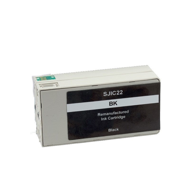 Epson SJIC22P Black Compatible Pigment Ink Cartridge - Replaces C33S020601/SJIC22P(K)