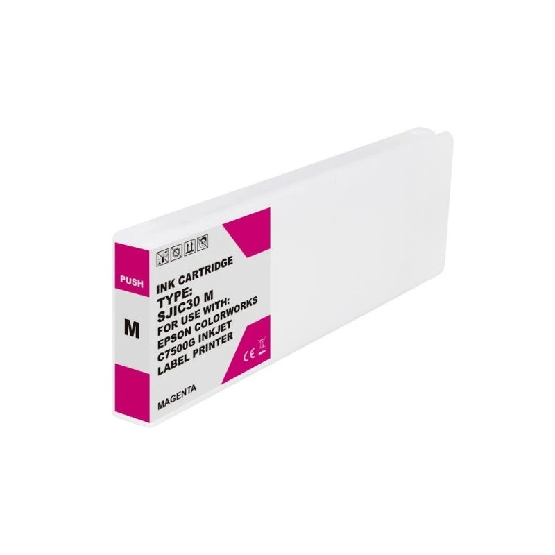 Epson SJIC30P Tinteiro Magenta Pigmentado Genérico - Substitui C33S020641/SJIC30P(M)