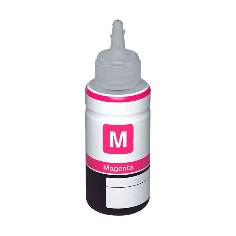 Frasco de tinta genérica Epson 102/103/104/106/107/T6643/T6733 Magenta - Substitui C13T03R340/C13T00S34A10/C13T00P340/