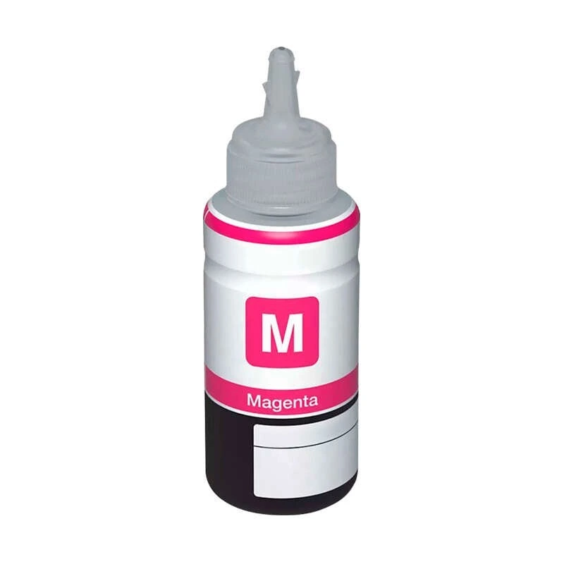 Frasco de tinta genérica Epson 102/103/104/106/107/T6643/T6733 Magenta - Substitui C13T03R340/C13T00S34A10/C13T00P340/