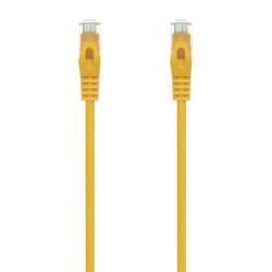 Cabo de rede Aisens Patch Cord RJ45 LSZH Cat.6A 500 MHZ UTP AWG24 - 3m - Sem halogénio - 10 Gigabit/s - Cor amarela