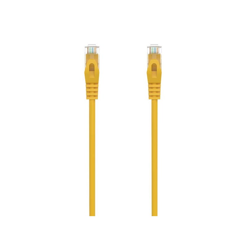 Aisens Patch Cord Câble Réseau RJ45 LSZH Cat.6A 500 MHZ UTP AWG24 - 3m - Sans Halogène - 10 Gigabit/s - Couleur Jaune