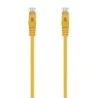 Aisens Cable de Red Latiguillo RJ45 LSZH Cat.6A 500 MHZ UTP AWG24 - 3m - Libre de Halogenos - 10 Gigabit/s - Color Amarillo