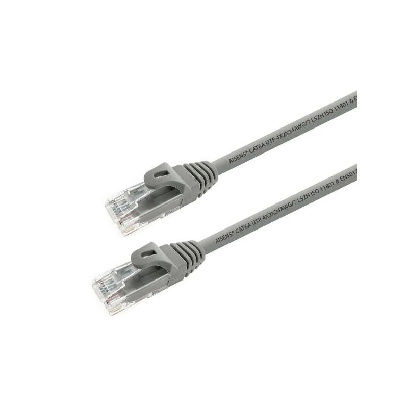 Cabo de rede Aisens Cat.6A UTP LSZH - 5 m, cinzento
