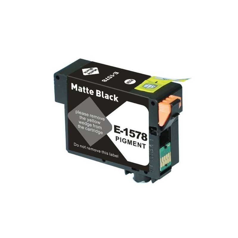 Epson T1578 Matte Black Compatible Pigment Ink Cartridge - Replaces C13T15784010