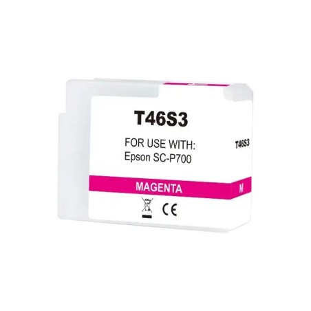 Epson T46S3 Vivid Magenta Compatible Pigment Ink Cartridge - Replaces C13T46S300