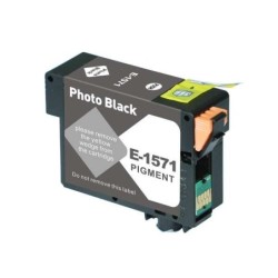 Epson T1571 Photo Black Compatible Pigment Ink Cartridge - Replaces C13T15714010