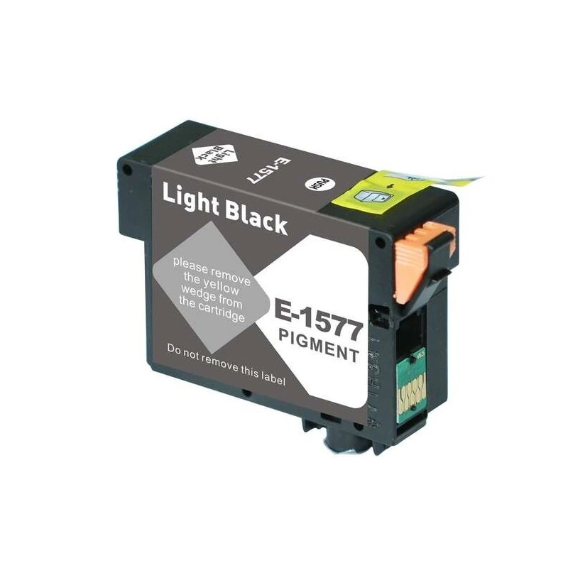 Epson T1577 Light Black Compatible Pigment Ink Cartridge - Replaces C13T15774010