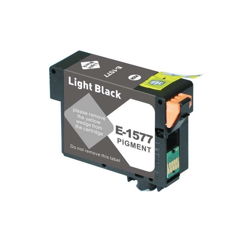 Epson T1577 Noir Light Cartouche d'encre Pigmentée Générique - Remplace C13T15774010
