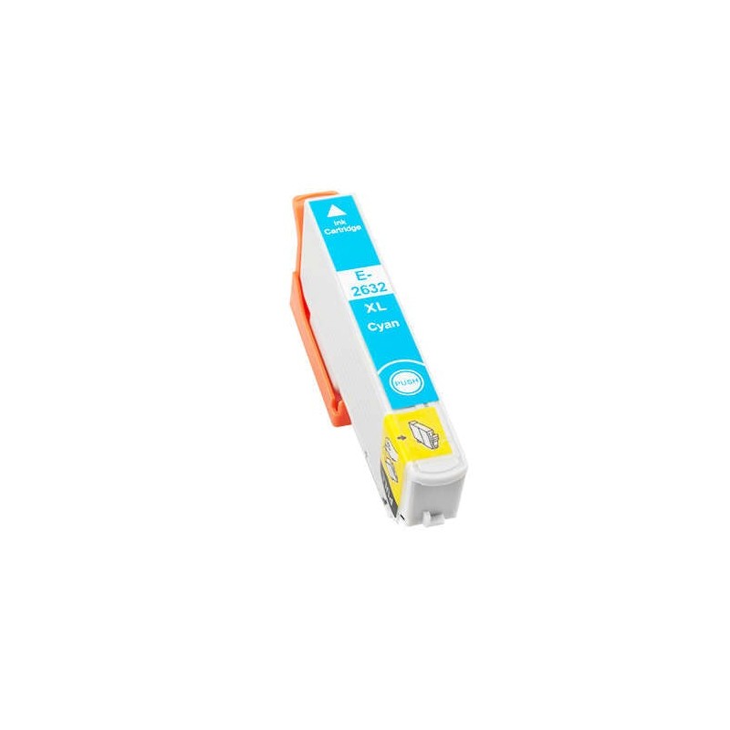 Epson T2632/T2612 (26XL) Cyan Cartouche d'encre Générique - Remplace C13T26324012/C13T26124012