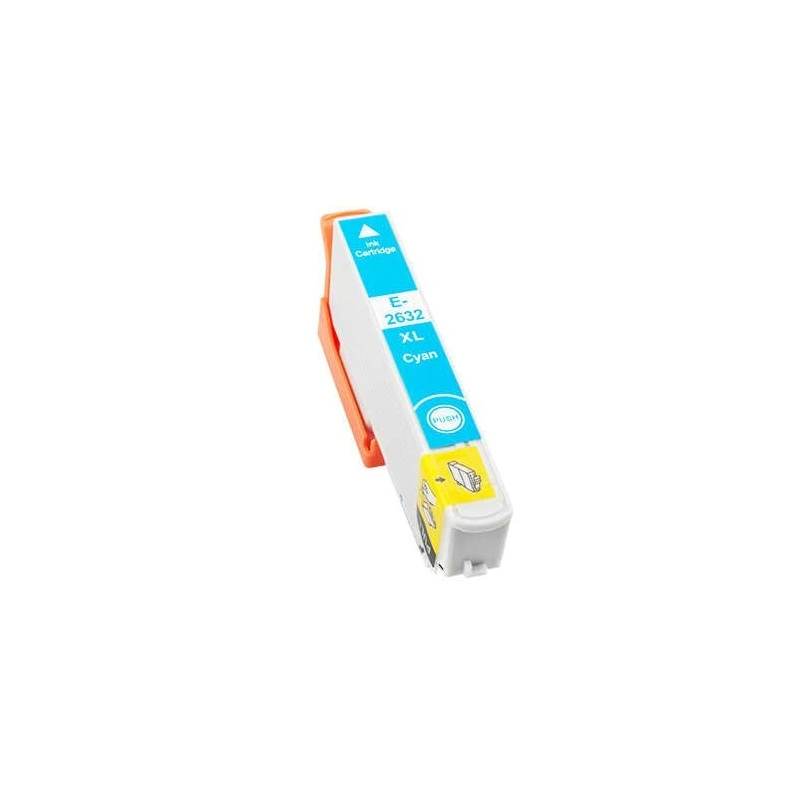Epson T2632/T2612 (26XL) Cyan Compatible Ink Cartridge - Replaces C13T26324012/C13T26124012