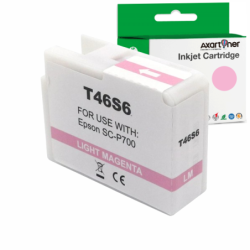 Epson T46S6 Magenta Light Vivido Cartouche d'encre Pigmentée Générique - Remplace C13T46S600
