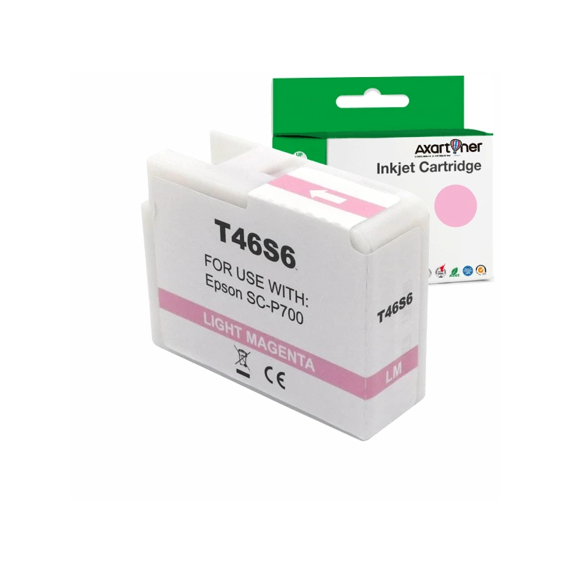 Epson T46S6 Vivid Light Magenta Compatible Pigment Ink Cartridge - Replaces C13T46S600