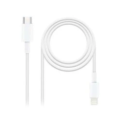 Cabo Nanocable USB-C Macho para Lightning Macho 2m - Cor Branca