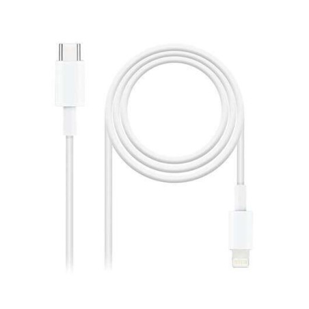 Cabo Nanocable USB-C Macho para Lightning Macho 2m - Cor Branca