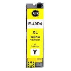 Epson T40D4 Jaune Cartouche d'encre Pigmentée Générique - Remplace C13T40D440/C13T40C440