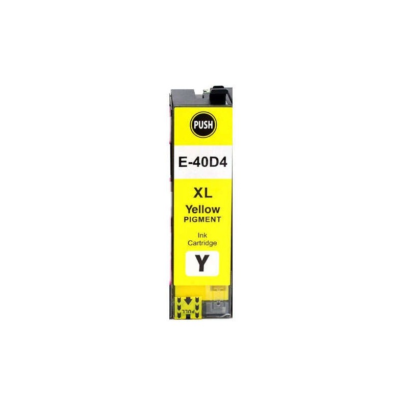 Epson T40D4 Jaune Cartouche d'encre Pigmentée Générique - Remplace C13T40D440/C13T40C440
