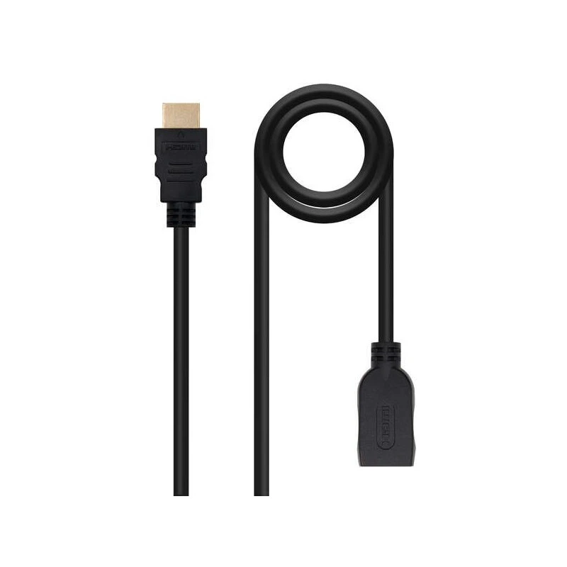 Nanocable HDMI 2,0 Extension Cable A/M-A/H - 2,0m - Black Color