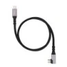 Cabo USB-C Macho Nanocable 90º Angulado - Suporta até 100W - Comprimento 1m - Velocidade de transferência de até 10Gbps