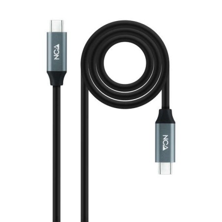 Câble Nanocable USB 3.2 Gen2X2 100W 4K/60Hz USB-C M/M 1m - Couleur Noir