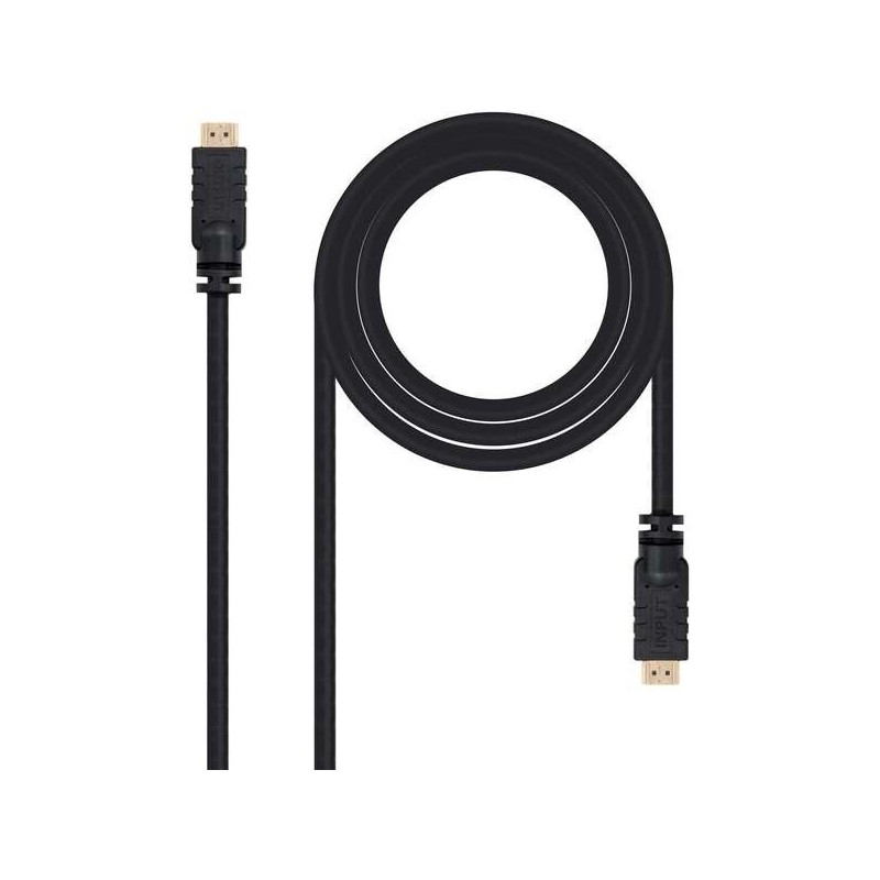 Nanocable Cable HDMI v1.4 con Repetidor Macho a HDMI v1.4 Macho 20m - Alta Velocidad - Color Negro