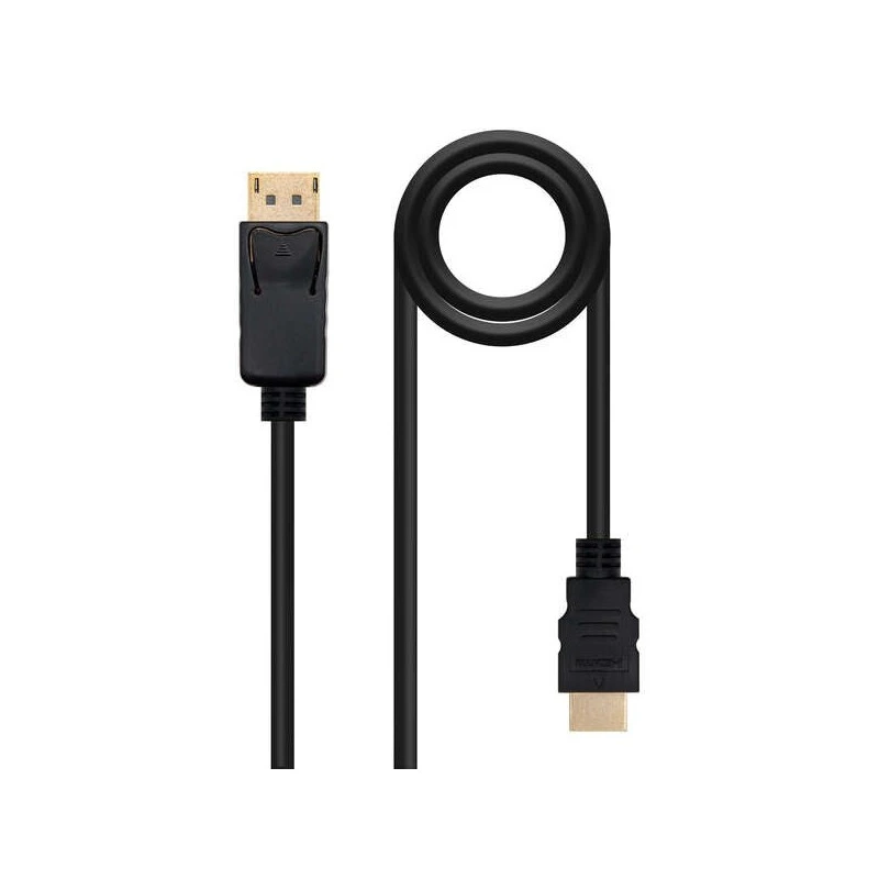 Câble convertisseur Nanocable Displayport vers HDMI - DP/M - HDMI/M - 1 m - Couleur Noir