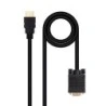 Cabo conversor nanocable HDMI para VGA, HDMI/M-VGA/M 1,8 m - cor preta